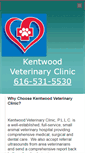 Mobile Screenshot of kentwoodvetclinic.com